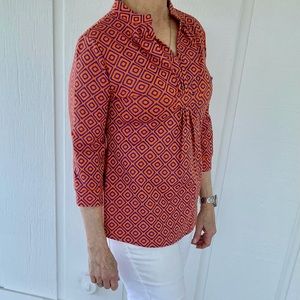 2 Liza Byrd knit tops with 3/4 sleeves. Small 4-6.